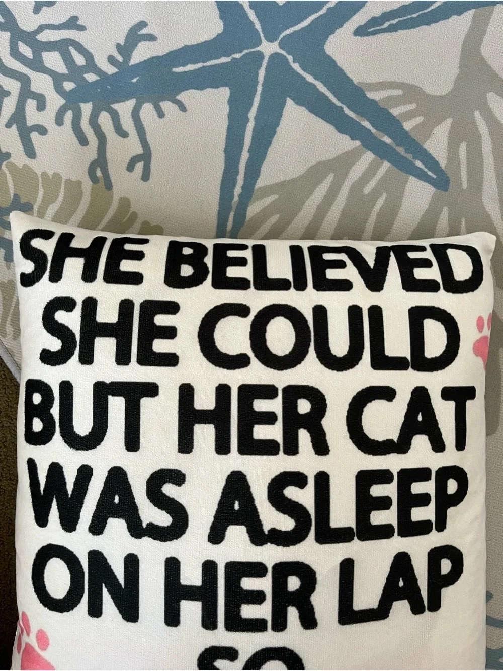 Cute pillow for cat lovers!